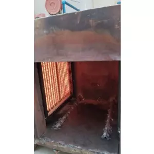Industrial Infrared Oven Showing Heating Elements Inside An Open Chamber