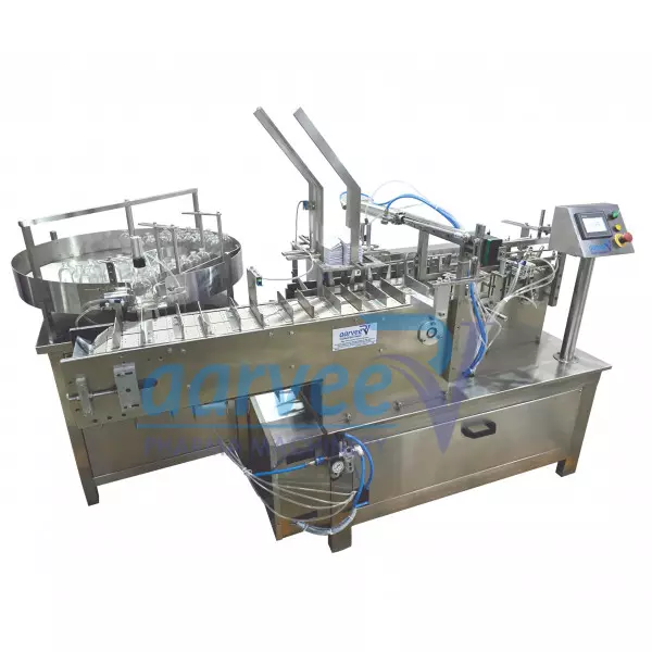 Compact Cartonator Machine Installed On Production Line Handling Cartons