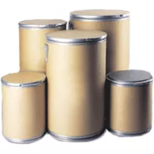 Stack Of Durable Fiber Drums Used For Industrial Packaging