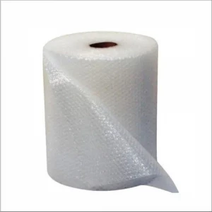 Close-up View Of Air Bubble Film Roll Showing Transparent Bubbles