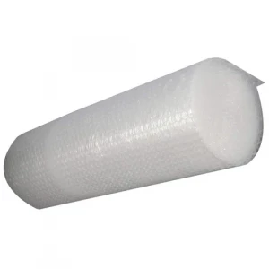 Close-up View Of Air Bubble Wrap Packaging Roll Showing Bubbles For Cushioning