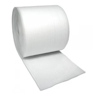 PVC Packaging Roll Neatly Wound Showing Transparent Protective Layer