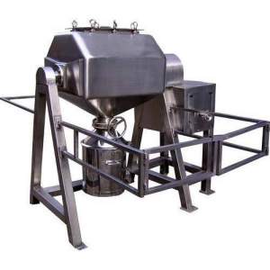 Octagonal Blender Machine Designed For Pharmaceutical Powder Mixing Showing Stainless Steel Construction