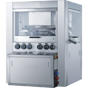 Tablet Press Machine Showing Punches And Dies Used In Pharmaceutical Manufacturing
