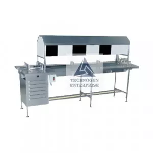 White And Black Board Manual Vial And Bottle Inspection Conveyor
