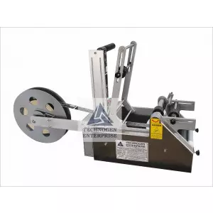 Semi Automatic Round Bottle Sticker Labeling Machine