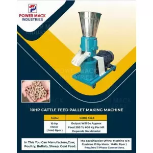 Saw Dust Pellet Making Machine Operating In Industrial Setup