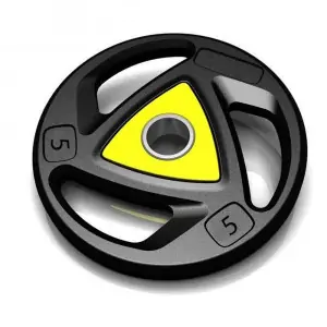 Rubber Tri Grip Olympic Weight Plates (2.5KG To 25KG)