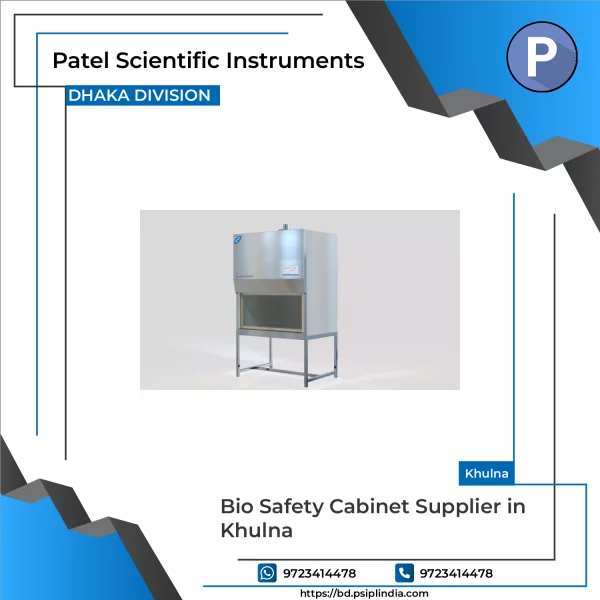 Bio Safety Cabinet Showing Front View With Control Panel And Transparent Sash