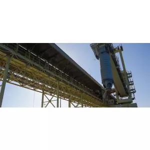 Vibro Screen Machine Operating At Industrial Plant