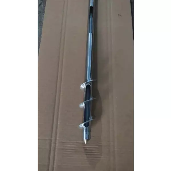 Triplicate Sampling Rod Showing Three Separate Collection Chambers Made Of Stainless Steel