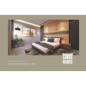 CORUS HEIGHTS @ VANDEMATARAM , GOTA 3 BHK APPARTMENT