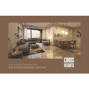 CORUS HEIGHTS @ VANDEMATARAM , GOTA 3 BHK APPARTMENT