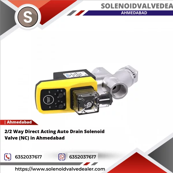 2/2 Way Direct Acting Auto Drain Solenoid Valve (NC) In Ahmedabad