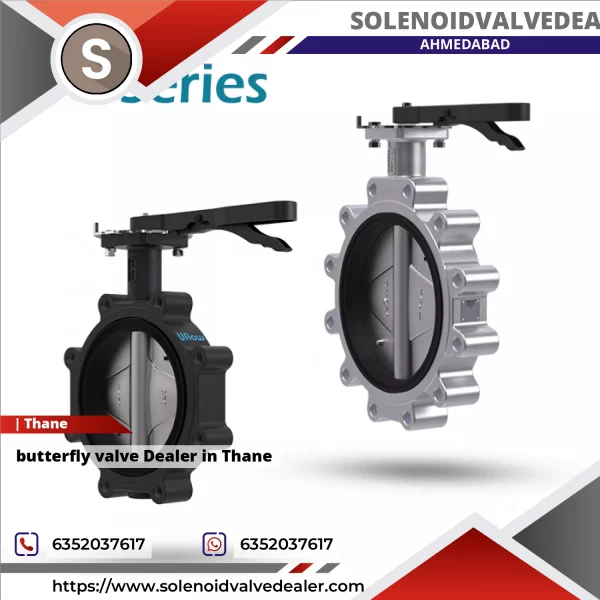 Butterfly Valve Installed In An Industrial Pipeline