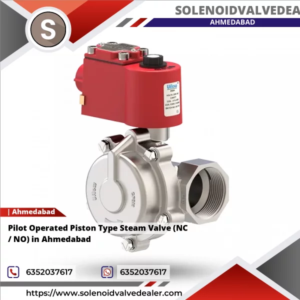 Pilot Operated Piston Type Steam Valve (NC / NO) In Ahmedabad