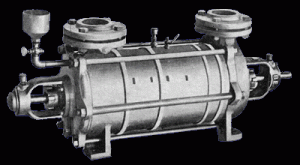 Horizontal Centrifugal Pump Showing Impeller And Shaft Assembly