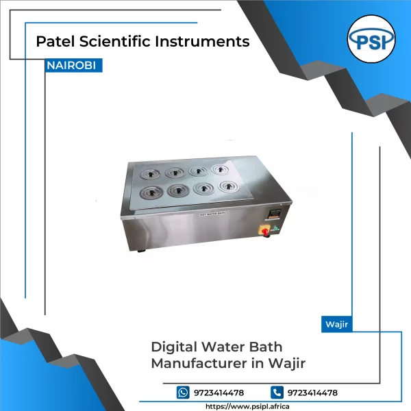 Digital Water Bath Showing Temperature Display Panel And Water Chamber