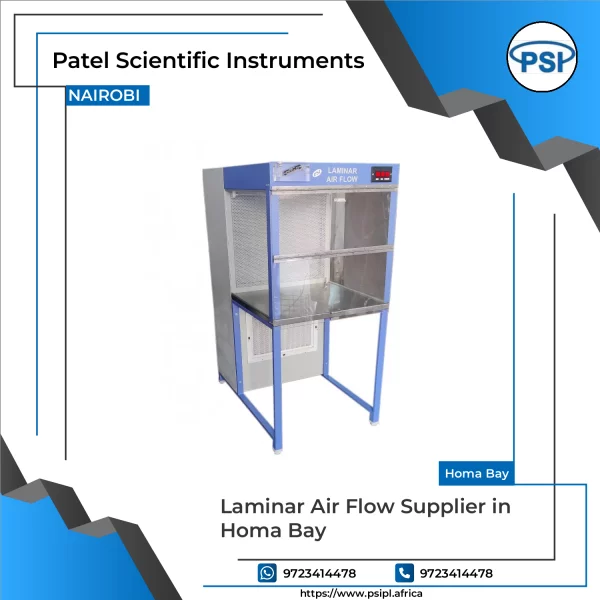 Laminar Air Flow Cabinet Showing Clean Workspace With Filtered Airflow System