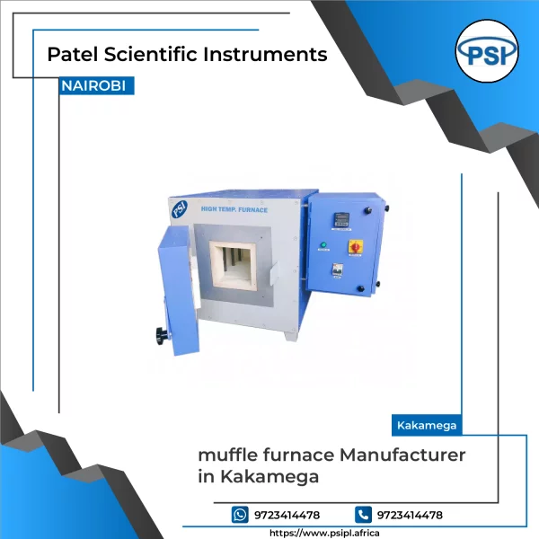 Muffle Furnace Showing Interior Chamber With Sample Holder Installed