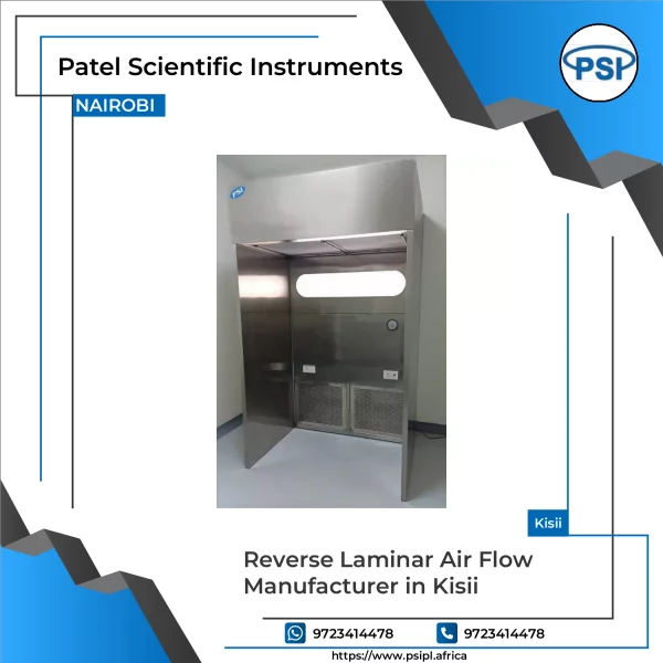 Reverse Laminar Air Flow Unit Showing Controlled Airflow Inside Laboratory Environment