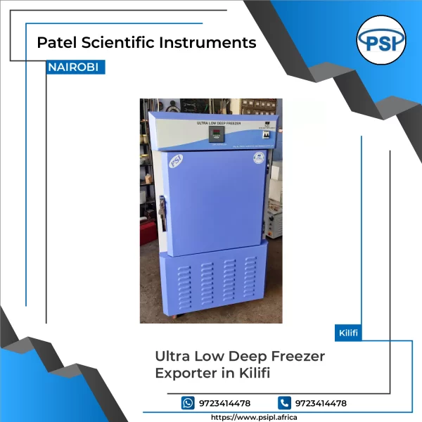 Ultra Low Deep Freezer In Laboratory Setting Showing Temperature Display