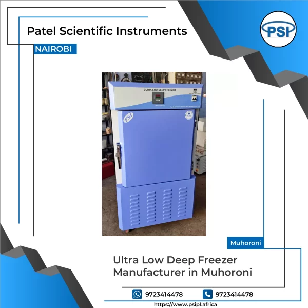 Ultra Low Deep Freezer Showing Front Door Panel And Control System