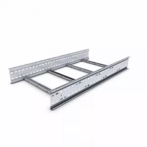 Ladder Type Cable Tray Installed Along An Industrial Corridor Showing Durable Metal Construction