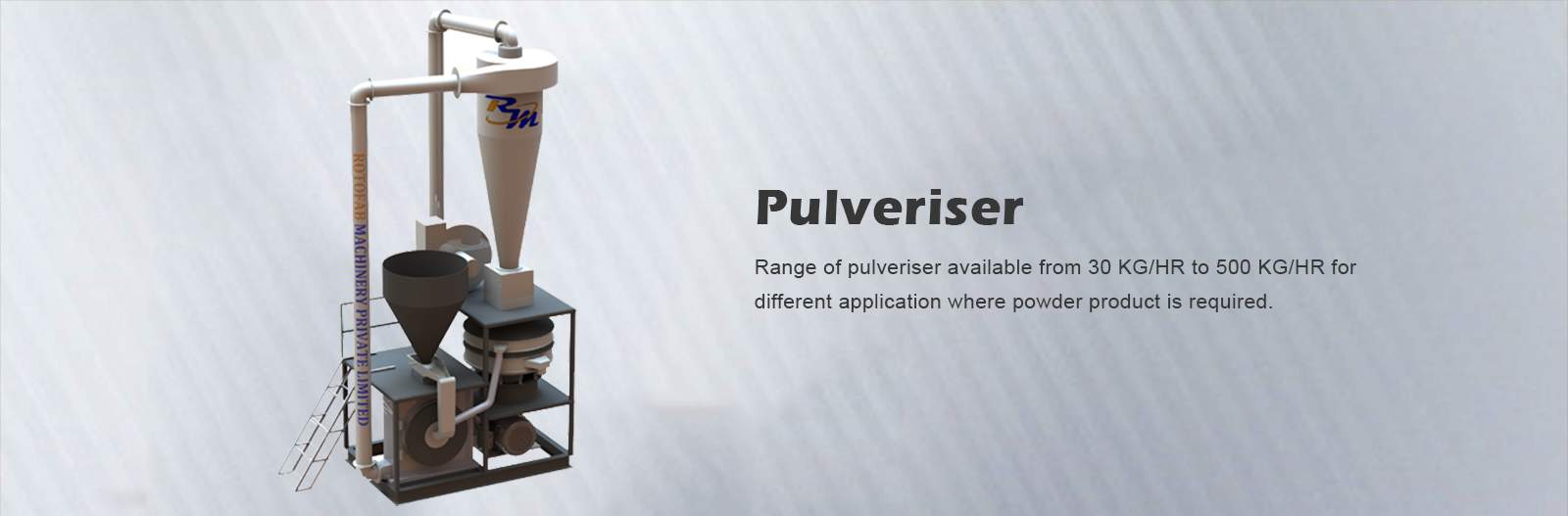 A powerful pulverizer machine with sharp blades and a sturdy metal frame for grinding various materials efficiently.