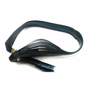 Close-up Of A Printer Scanner Cable Showing Connectors And Wiring