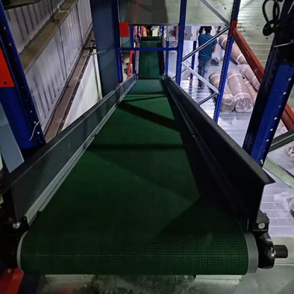 Industrial Coal Handling System Conveyor Belts Transporting Bulk Material