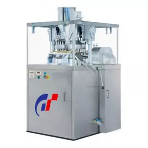 Double Rotary Tableting Machine Operating In Pharmaceutical Manufacturing