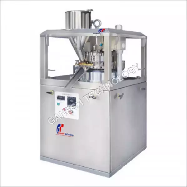 Mini Tablet Press Machine With Adjustable Settings In Operation