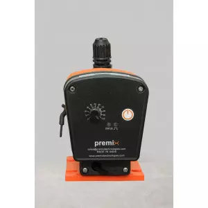 Electronic Solenoid Dosing Pump Installed In An Industrial Setting