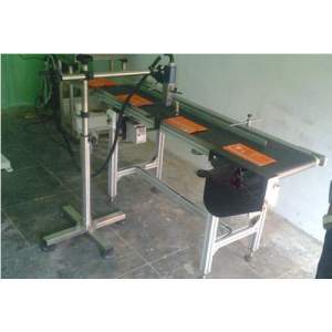 Automated Conveyor System Installed In Industrial Facility Showing Belt Conveyors Moving Bulk Material