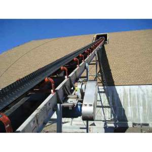 Bag Storage Conveyor System Installed For Material Transport