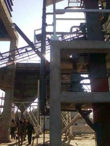Coal Husk Handling Plant Conveyor System Showing Rollers And Belt Designed For Abrasive Materials