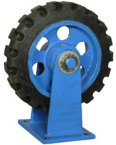 Close-up View Of Industrial Machine Wheel Being Repaired