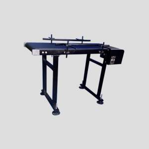 Ink Jet Printing Conveyor System Moving Packages In Industrial Setting