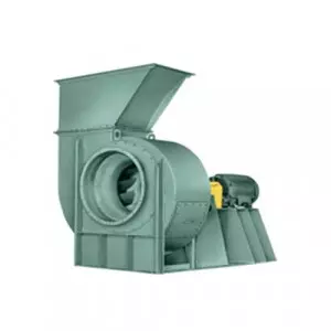 Industrial Air Blower Operating In A Factory Environment