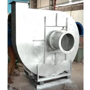 Centrifugal Fan Unit Showing Blade Assembly And Motor Setup