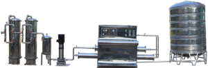 Industrial Mineral Water Plant Equipment Showing Filtration And Bottling Lines