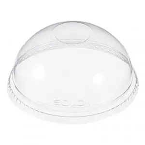 White Paper Hot Cup Dome LID With Hole