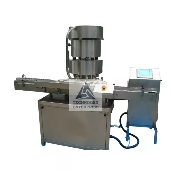 Máquina Selladora Tapas Viales Rotativa Tecnogen Enterprise Perú