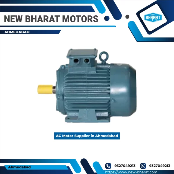 AC Motor Used In Industrial Applications Showing Durable Build