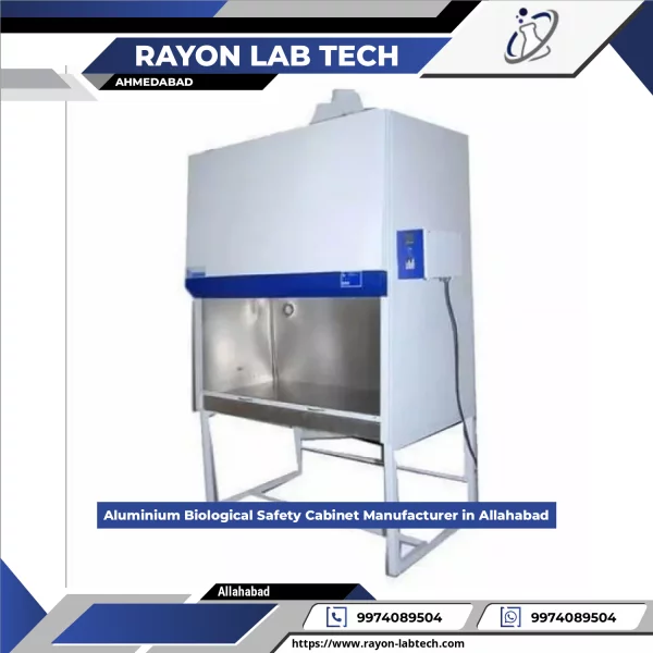 Aluminium Biological Safety Cabinet Showing Front View With Control Panel