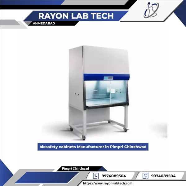 Biosafety Cabinet Installed In Laboratory Environment Showing Control Panel And Workspace