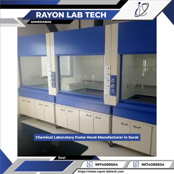 Chemical Laboratory Fume Hood Installed In A Modern Lab Setting
