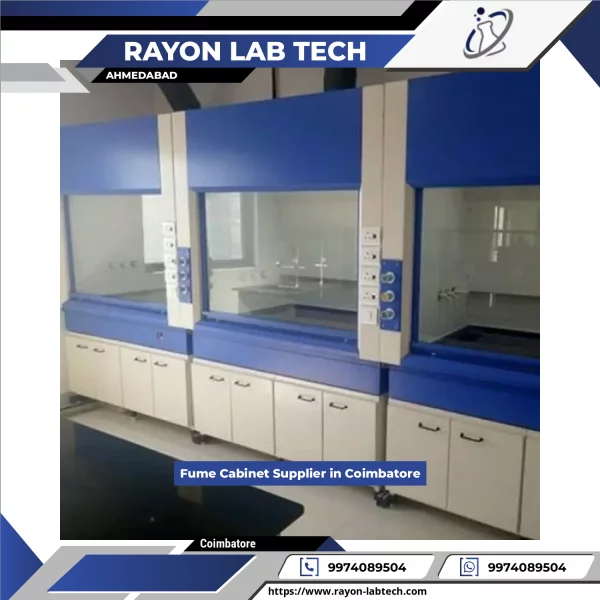 Laboratory Fume Cabinet With Glass Sash Showing Airflow System