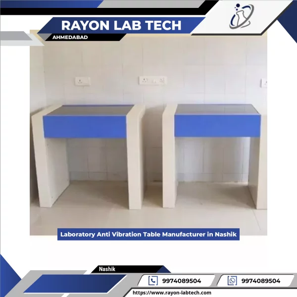 Anti Vibration Laboratory Table Made Of Steel With Chemical Resistant Surface Used In Scientific Labs